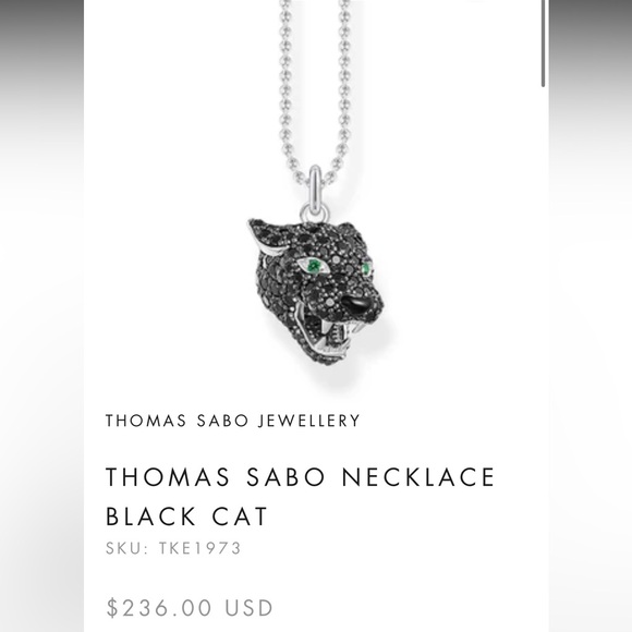 THOMAS SABO | Black Panther Necklace - Picture 3 of 4